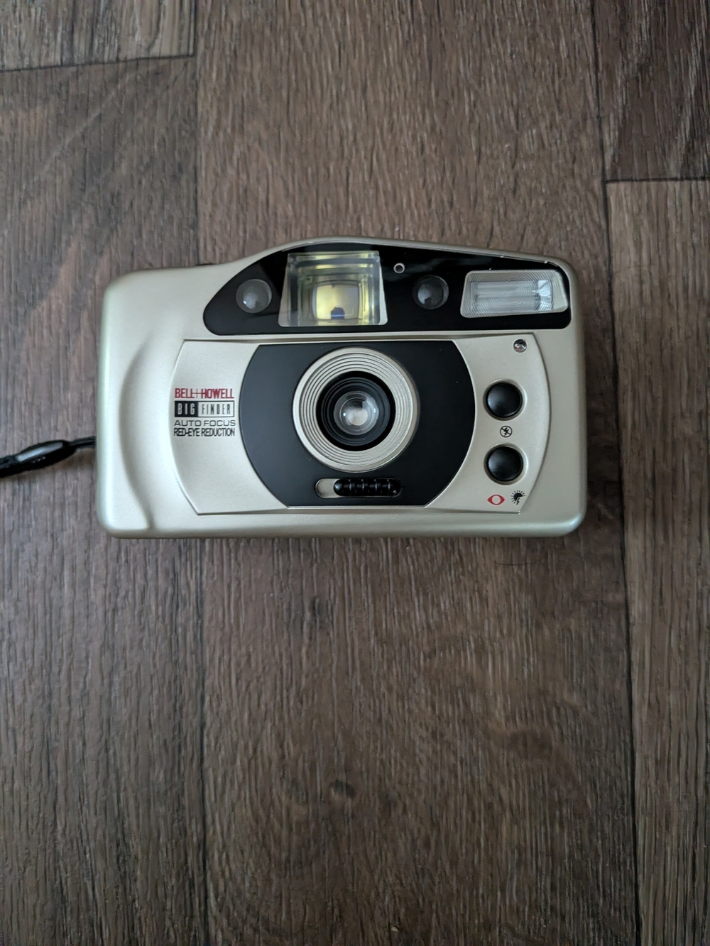Silver Point-and-Shoot Film Camera